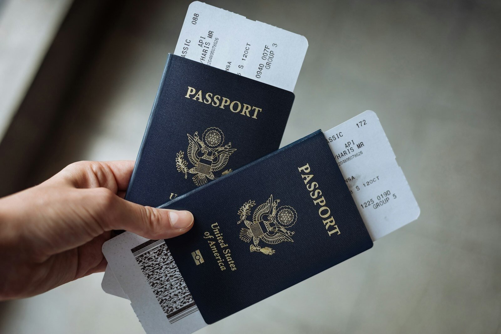 pasaporte, visa, documentos para viajar